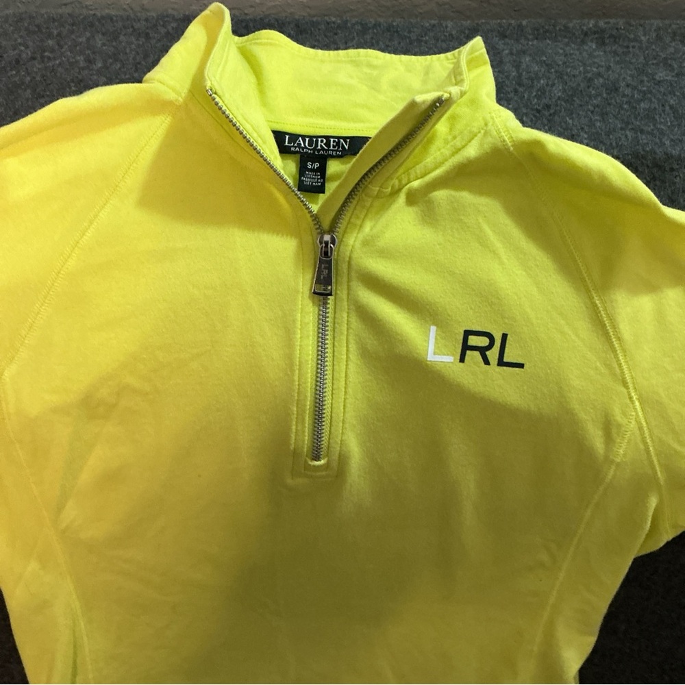 Ralph Lauren Bright Yellow Zip Pullover